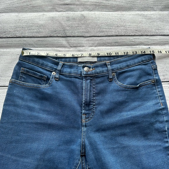 Everlane Mid Rise Skinny Jean Ankle in Dark Indigo wash size 30 - Picture 13 of 16